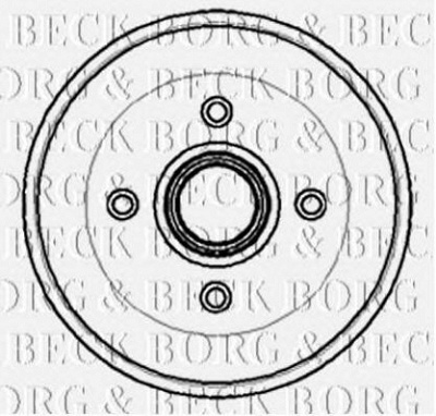BORG & BECK bbr7014 -  Тормозной барабан